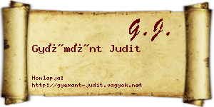 Gyémánt Judit névjegykártya